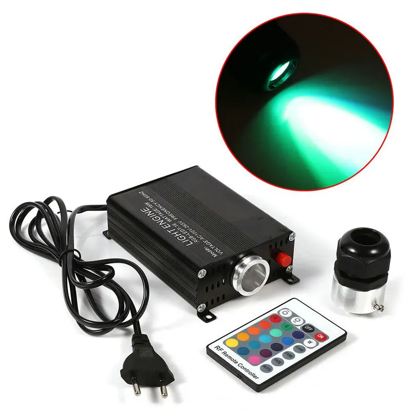 16 Вт RGB светодиодный волоконно-оптический светильник драйвер двигателя + 24