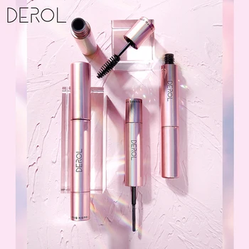 

Black Mascara Double-headed Eyelashes Mascara 4D Silky Eyelashes Lengthening Eyelashes Waterproof Mascara Volume Eye Cosmetics