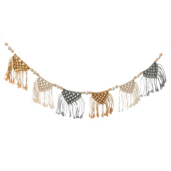 

Home Decoration Accessories Party Hanging Cotton Thread Handmade Weaving Ornament Nordic Fresh Simple Kid Room Wall Dec