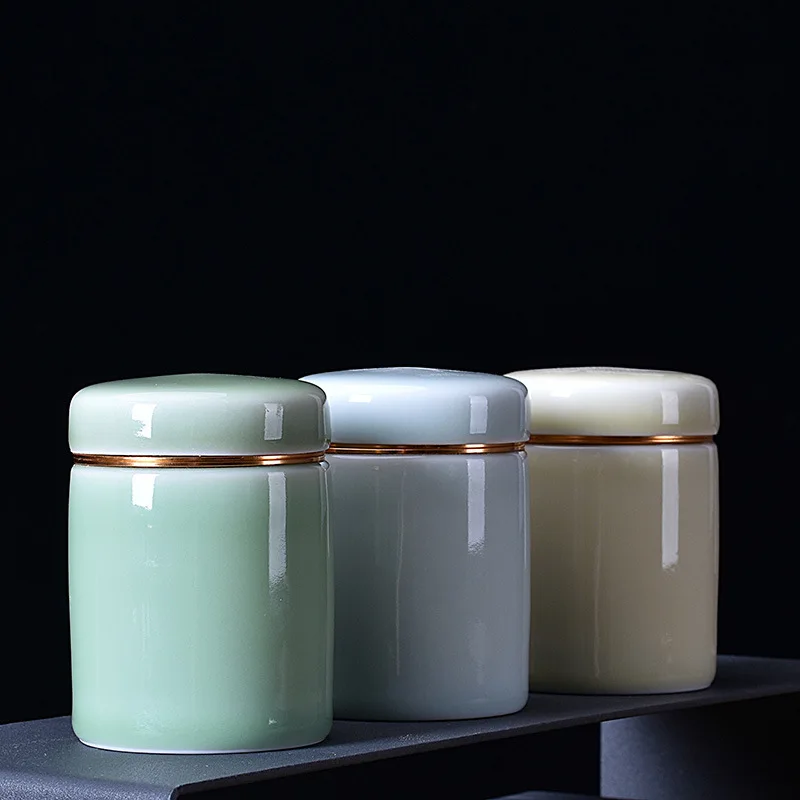 120 мл чай коробка контейнер чайная жестяная коробка для хранения маленькая керамическая бутылка с крышкой уплотнение чай Caddy Theedoos кухня банка