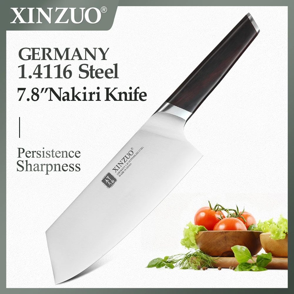 XINZUO 7 8 ''кухонный нож нержавеющая сталь DIN 1 4116 nakirr ножи высокое качество новая