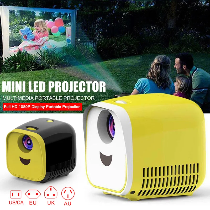 

Mini Portable Projector LED Home Theater Cinema HD 1080P Display USB/HDMI/TF Card Interface xk88