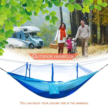 

Outdoor Mosquito Net Parachute Hammock Tent For Camping Garden Hanging Sleeping Bed High Strength Swing Portable Hanging Bed