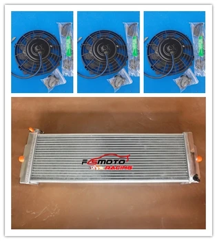 

New Heat Exchanger Air to Water Intercooler+FAN For Cobalt Mustang 24"x8"x2.5"