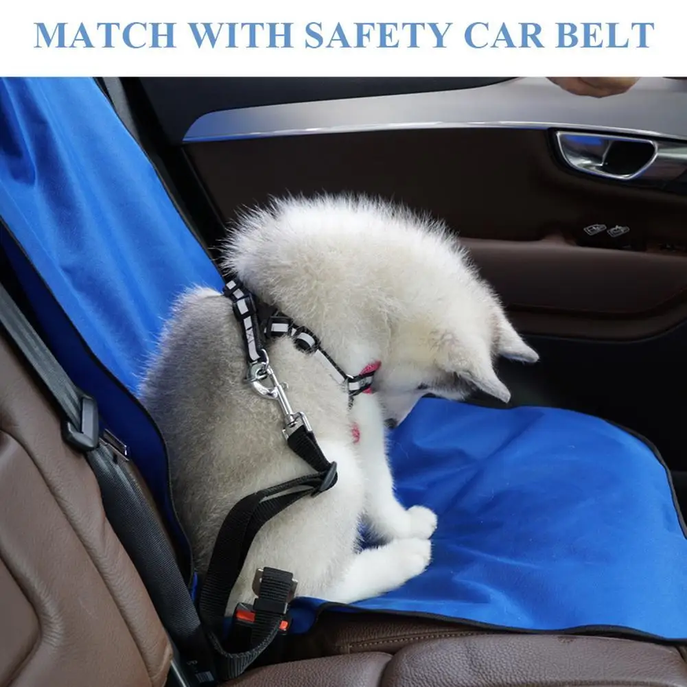Cubierta de asiento de coche para mascotas, impermeable, tela Oxford, Protector de asiento de coche para cachorro, cojín, estera de seguridad