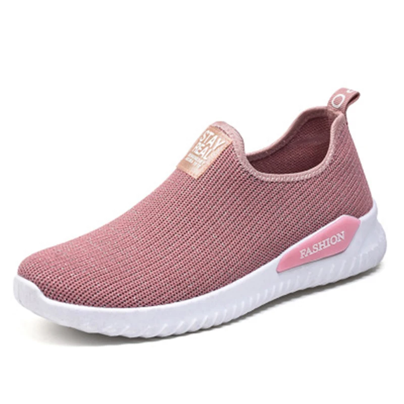 

2020 Summer Women Shoes Lightweight Breathable Pink Casual Mesh Sneakers For Women Vulcanize Shoes Female Tenis Shoes