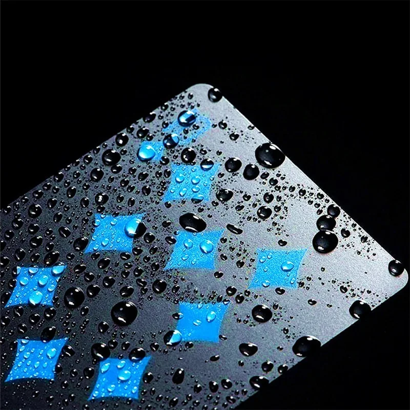 Waterproof PVC Pure Black Magic Box-packed Plastic Playing Cards Set Deck Poker Classic Magic Tricks Tool Collection Poker 54pcs playing cards plastic playing cards poker set