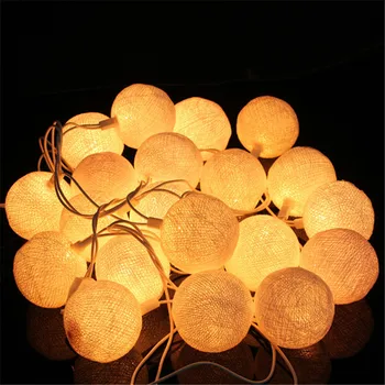 

3Meter LED Cotton Ball Light String Holiday Wedding Christmas Party Bedroom Fairy Lights Outdoor Light Garland Decoration