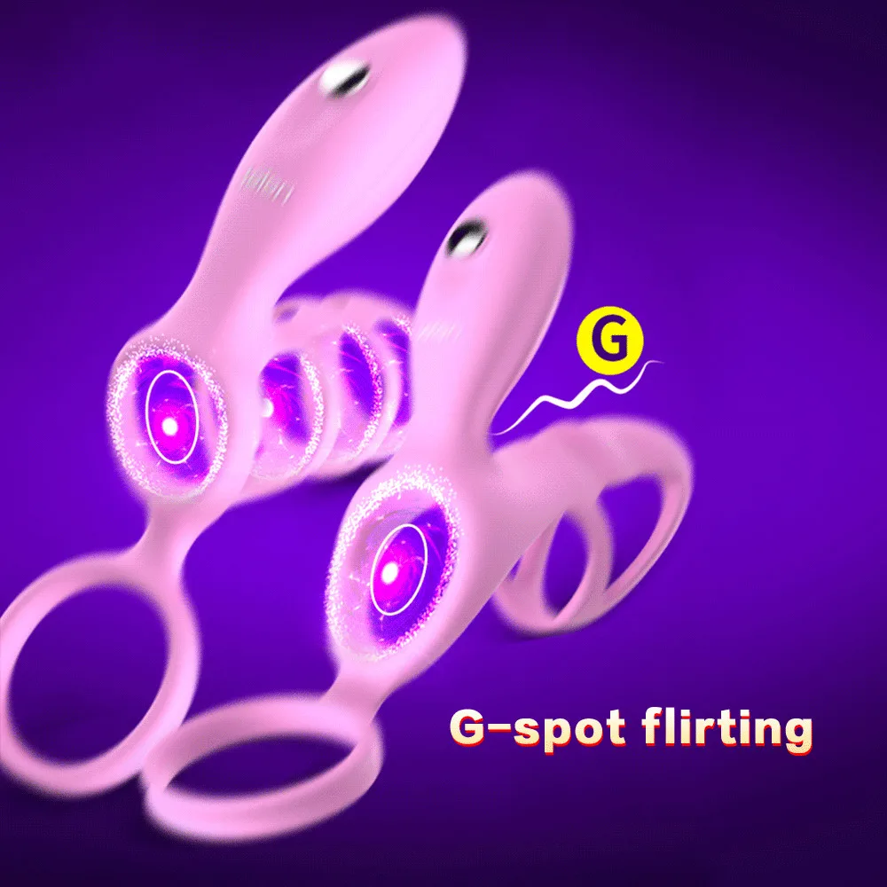 Masturbator Clitoris Stimulator Time Delay Cock Vibrating Rings Male Penis Vibrating Ring G Spot Stimulator Clitoris Massager