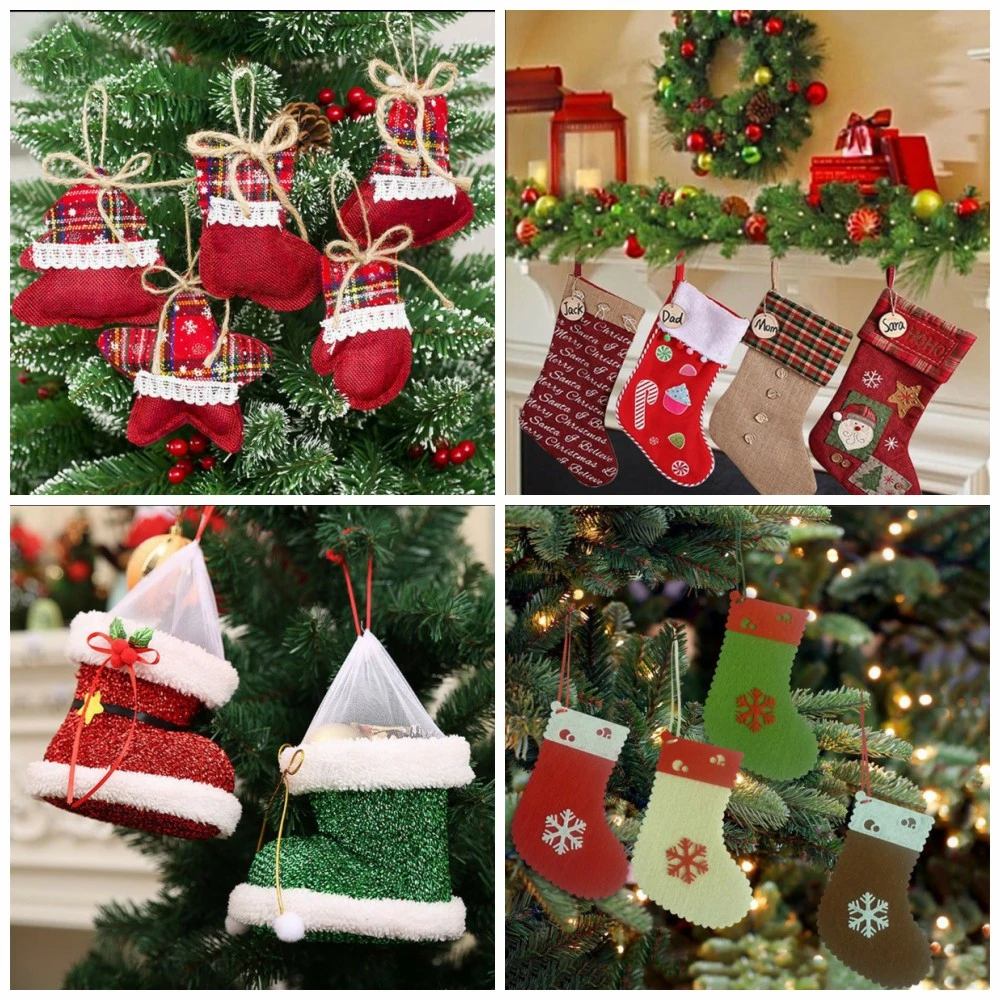 

MomoArt Damond Embroidery Cartoon Mosaic Christmas Socks DIY Needlework 5D Diamond Painting Cross Stitch Full 100% Rhinestones