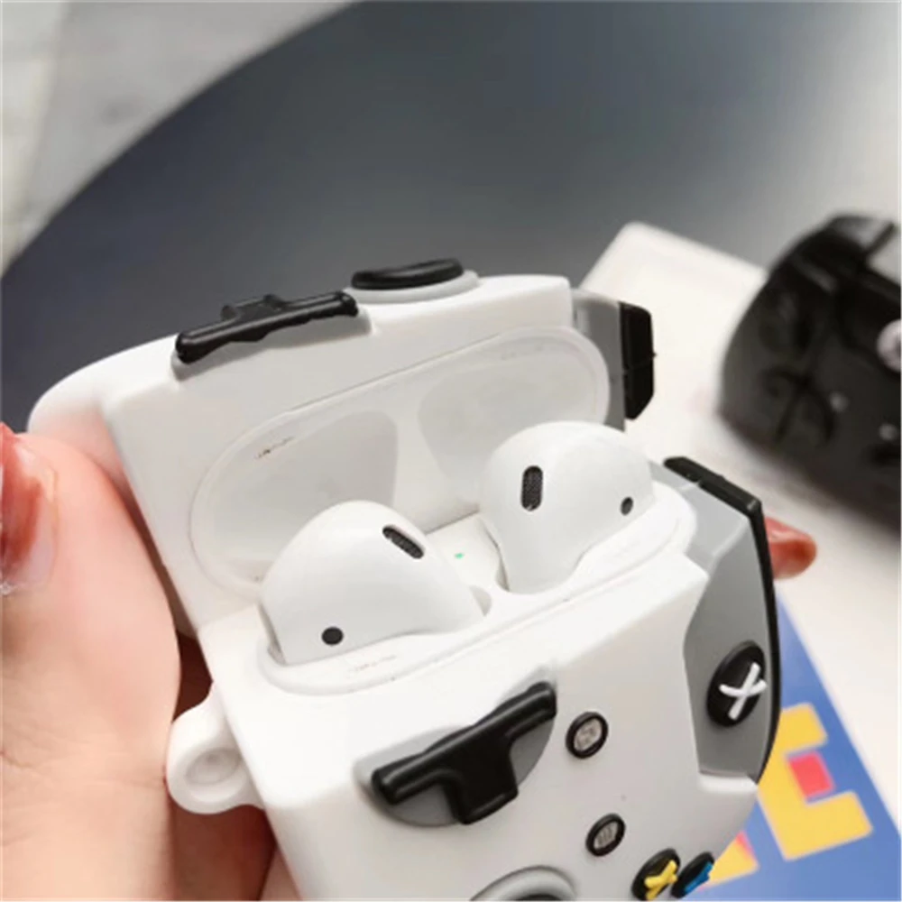 

3D Handle Game Shape Wireless Earphone Cover Cartoon Soft Silicone Cases For Apple Airpods Case Cute Cover for Airpods 1/2