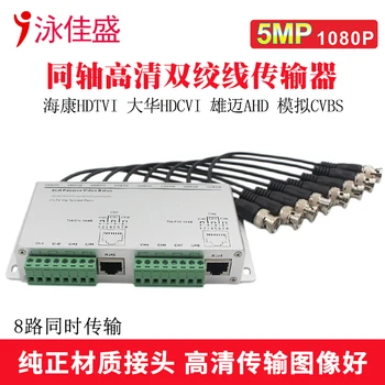 

8-channel High-definition Coaxial Twisted Pair Transmitter 8-channel Passive BNC to RJ45 Network Cable Transmission