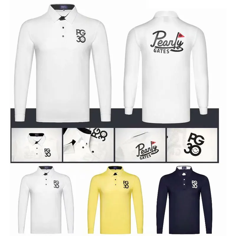 Новая спортивная одежда с длинным рукавом PG футболка для гольфа 4 цвета одежда для гольфа choice in choice Досуг тенниска Cooyute