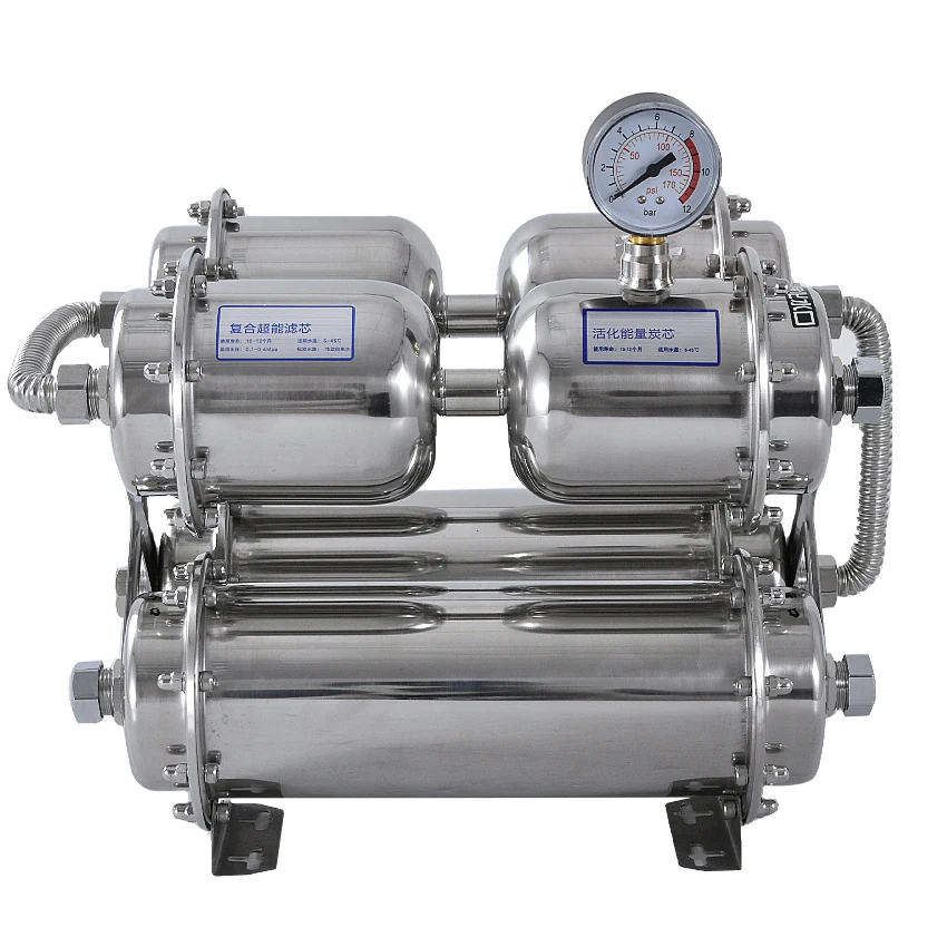 Ультрафильтрационный очиститель воды из нержавеющей стали без электрической мембраны Фильтр для воды напиток прямой UF фильтр SG-TS-1000