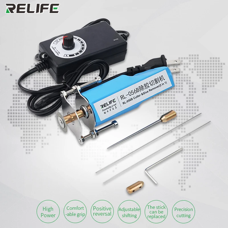 RELIFE RL-056B 2 в 1 ЖК-экран OLED OCA LOCA клей для удаления экрана телефона резак для ремонта экрана телефона