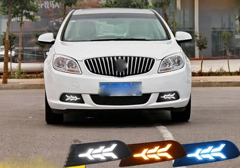 

Fast delivery Led daytime running lights+moving turn signal+blue night mode+remote control for buick excelle 2010-2013
