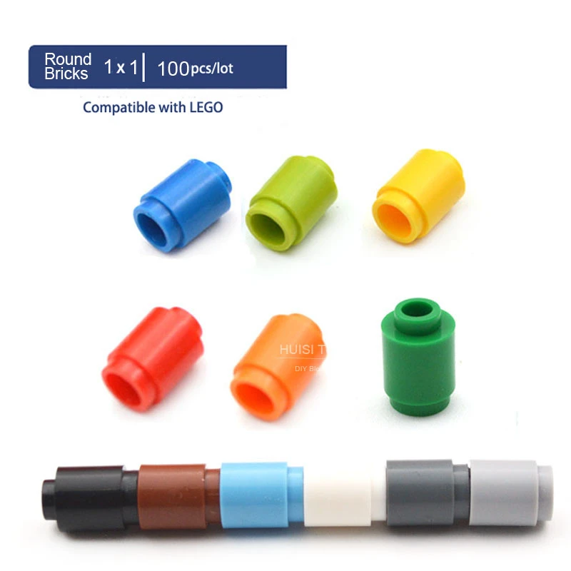 round plastic building toys