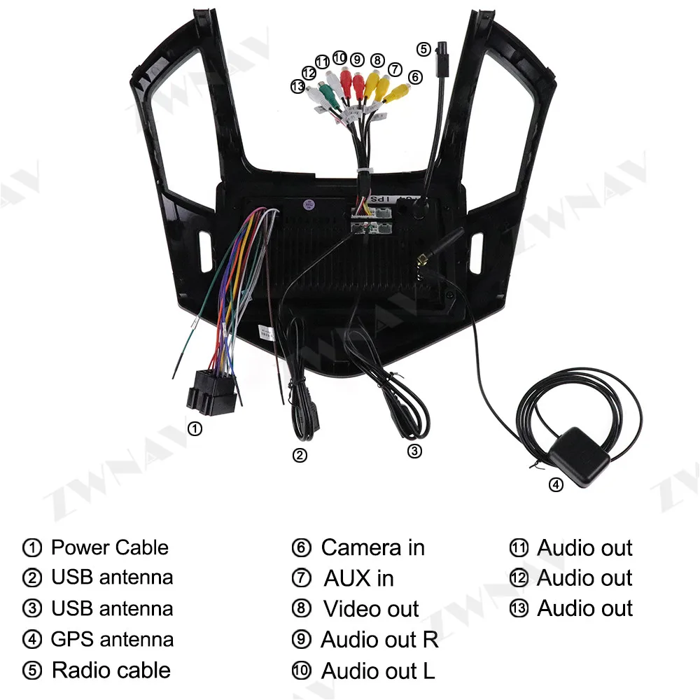 10," Android 9 8 ядерный 4+ 64 ГБ с ips DSP автомобильный без dvd-плеера для Chevrolet CRUZE 2012 2013 gps навигация радио