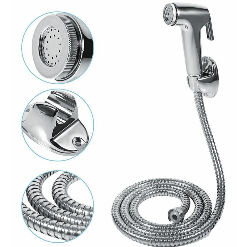 Kit Spray Head Hose Sprinkler Bracket ABS Stainless Steel Easy Installation Home Cleaning Durable Kit Spray Head Hose Sprinkler Bracket ABS Stainless Steel Easy Installation Home Cleaning Durable