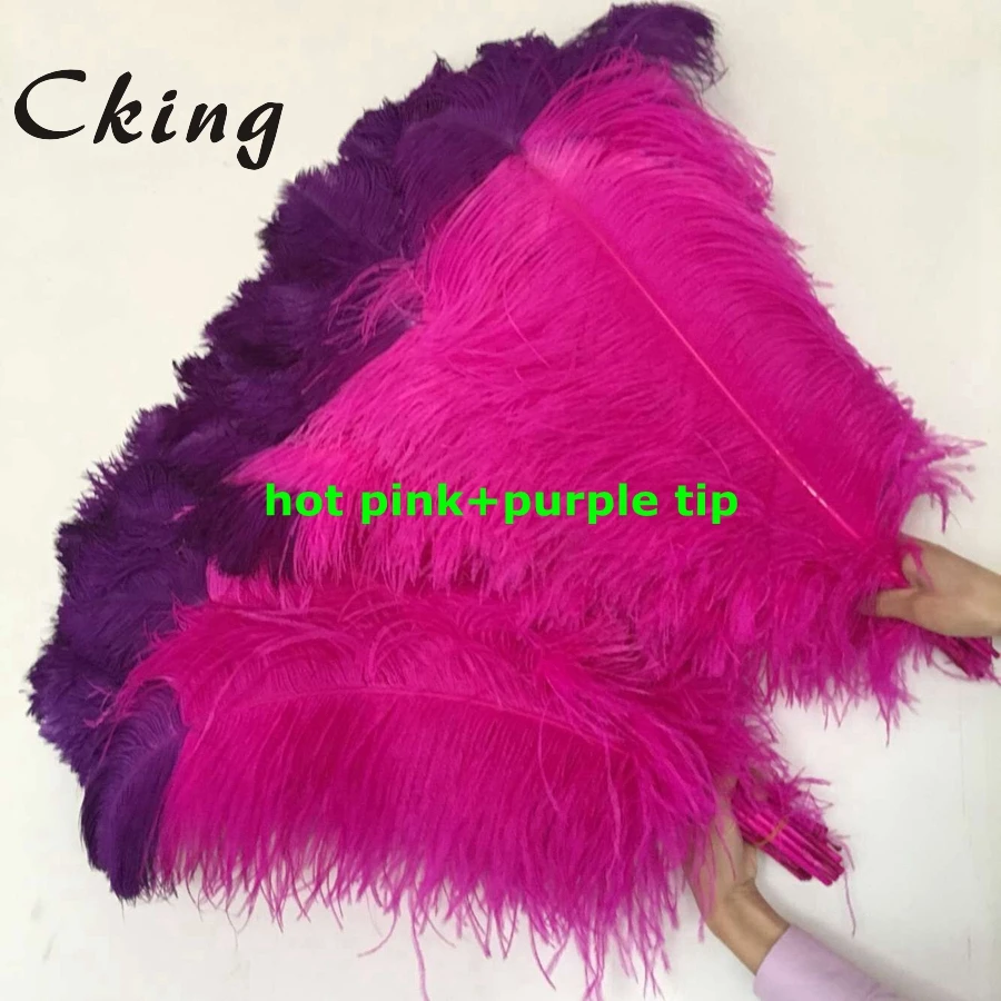 Cking two tone Ostrich feathers 55-60cm long real ostrich wedding feather red+white tips party hotel home decorations