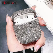 EKONEDA бриллианты Bling кристалла защитный чехол для Airpods чехол для женщин стиль роскошные наушники чехол для Airpods