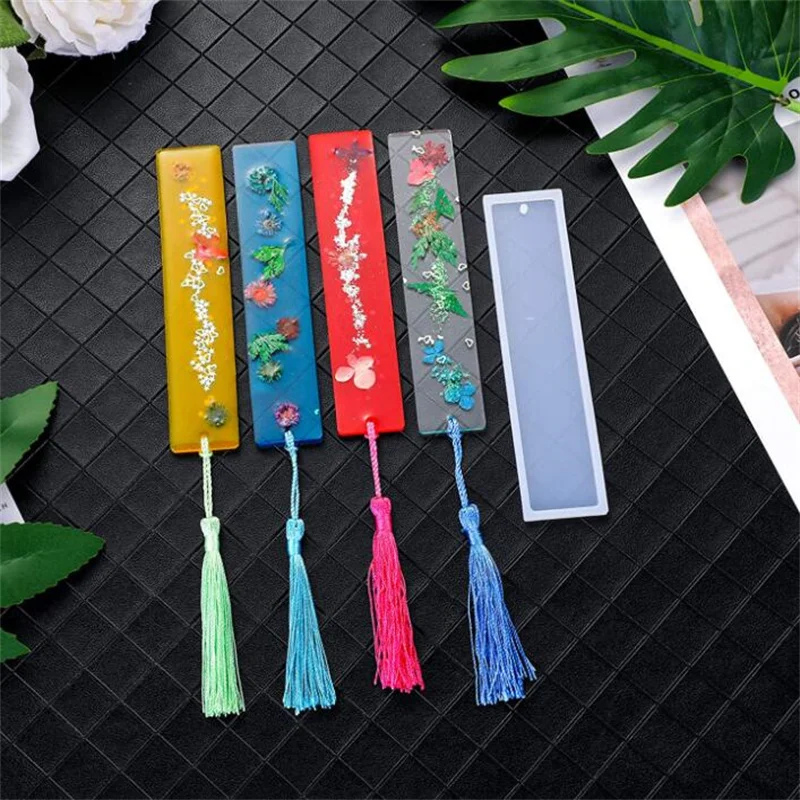 Multiple Styles Silicone Bookmarks Mold Making Epoxy Resin Jewelry Mold For Epoxy Resin