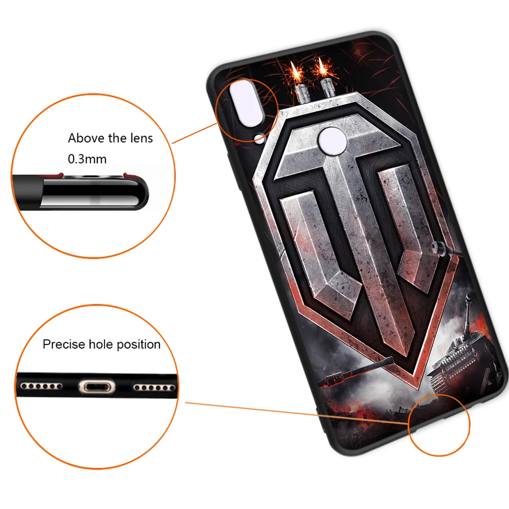 Мягкий чехол World of Tanks для Xiaomi mi Red mi Note 5 6 K20 A3 9T Pro CC9 CC9e 7A