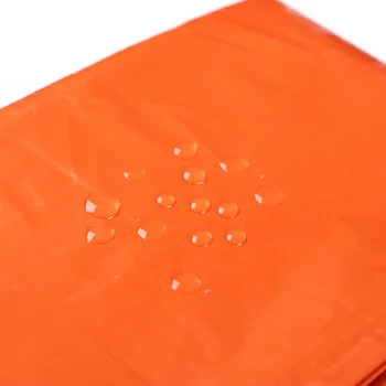 Tube Tent Emergency Survival Shelter Tarp Thermal Sleeping Bag with Whistle Survival Gear Blanket for Outdoor Hiking Camping 3