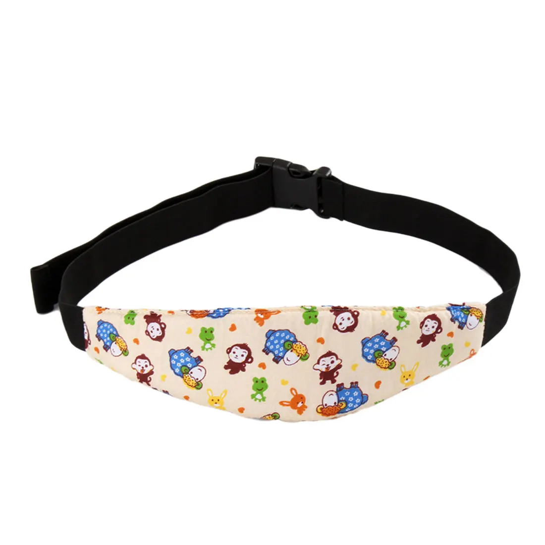 1 yellow monkey Practical Safety Car Seat Sleep Nap Aid Kids Head Support Holder Belt Owl Head Band - Цвет: 1 yellow monkey