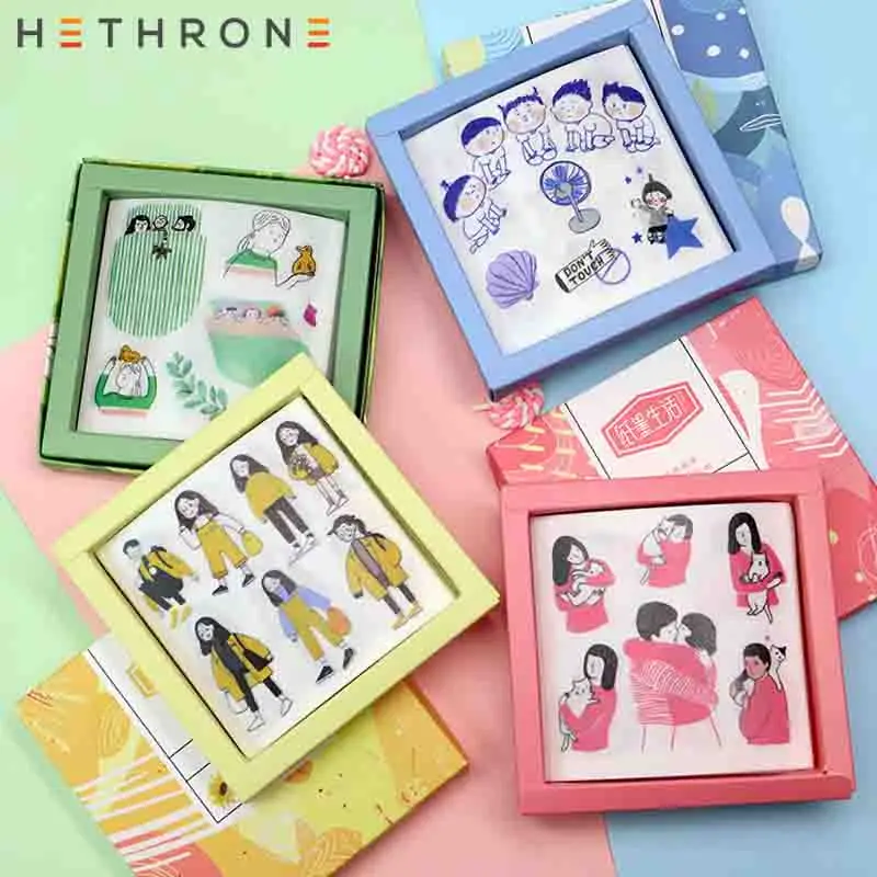 Hethrone 60 шт./пакет милый Characterlover рисованной каракули вручную учетной записи стикеры посылка Сделай Сам наклейки для дневника чашка декоративный материал