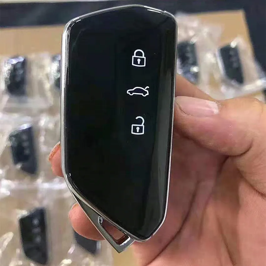 Glossy black blade key Original key Remote controll key for Golf 8 GOLF