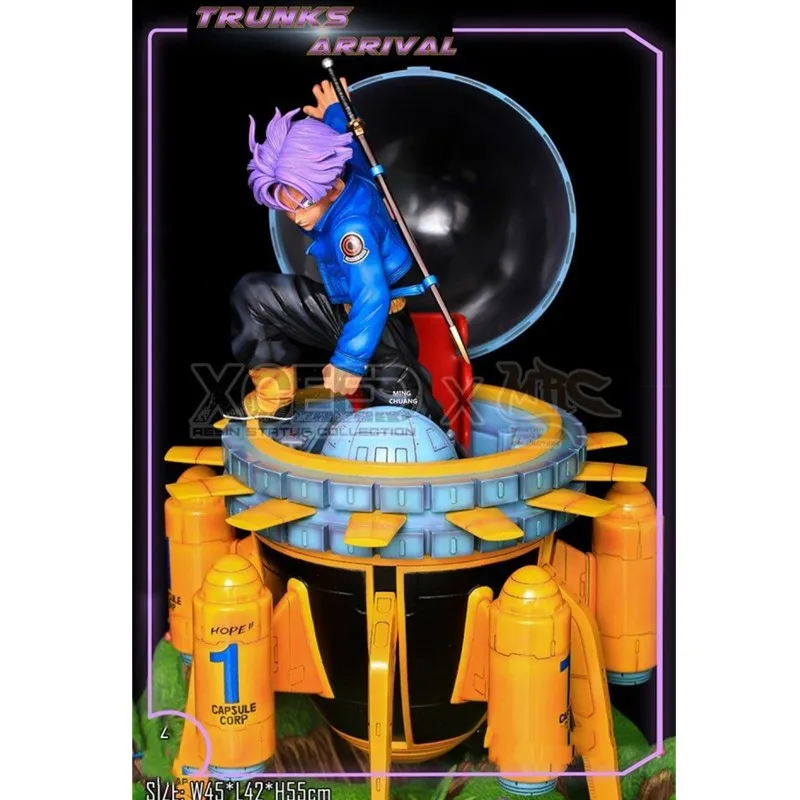 2" Статуя Dragon Ball Super Saiyan бюст Torankusu полноразмерная портретная машина времени самолет GK фигурка игрушка коробка 55 см V772