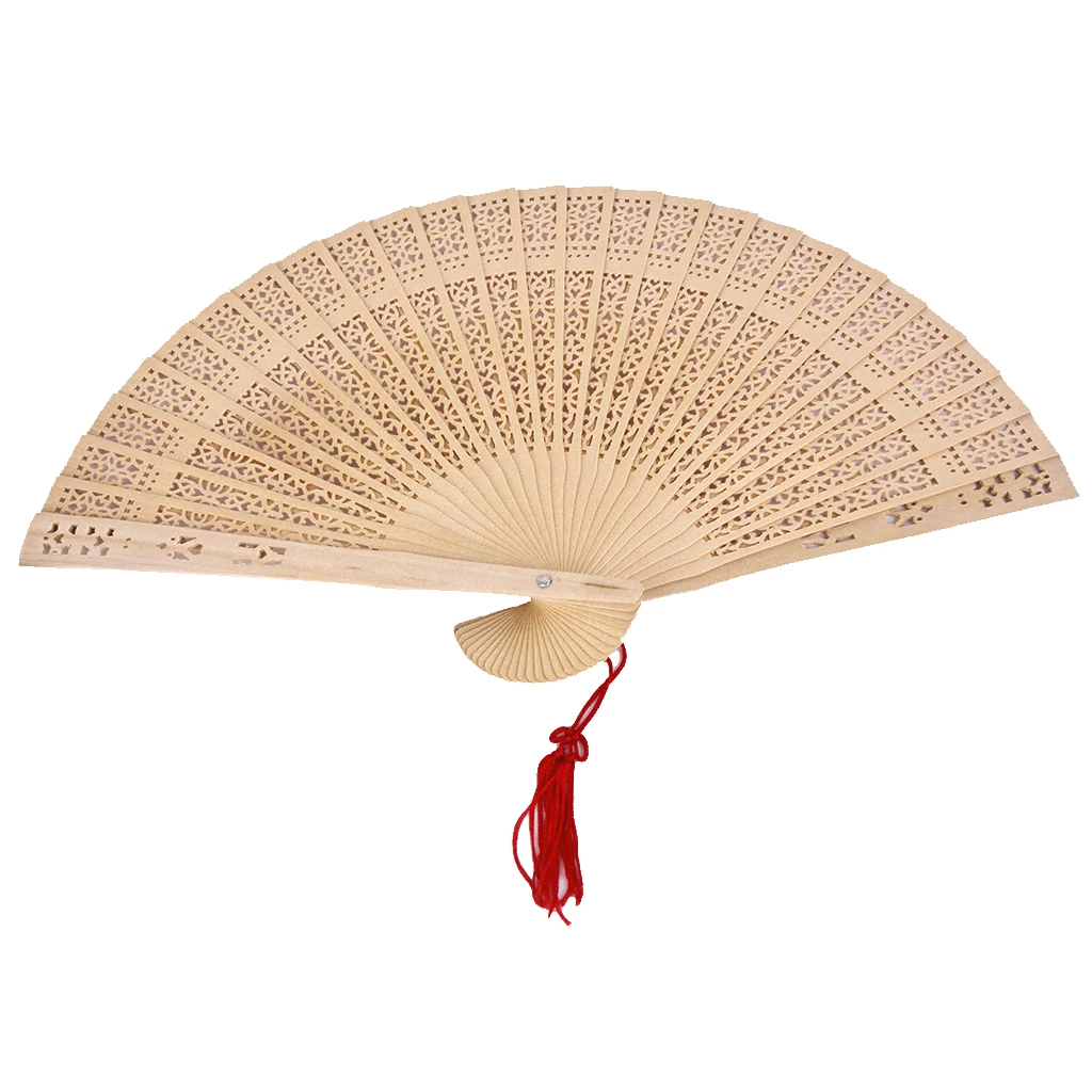 New Hot Sale Chinese Japanese Sandalwood Hand Fan Wooden Scented for Wedding Party Gift | Дом и сад