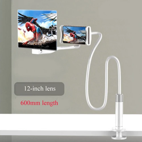 12inch 600mm white JKING Универсальный держатель для мобильного телефона планшет ПК стенд с увеличитель экрана Функция для 4~ 9,7 дюймовых экранных устройств - Цвет: 12inch 600mm white