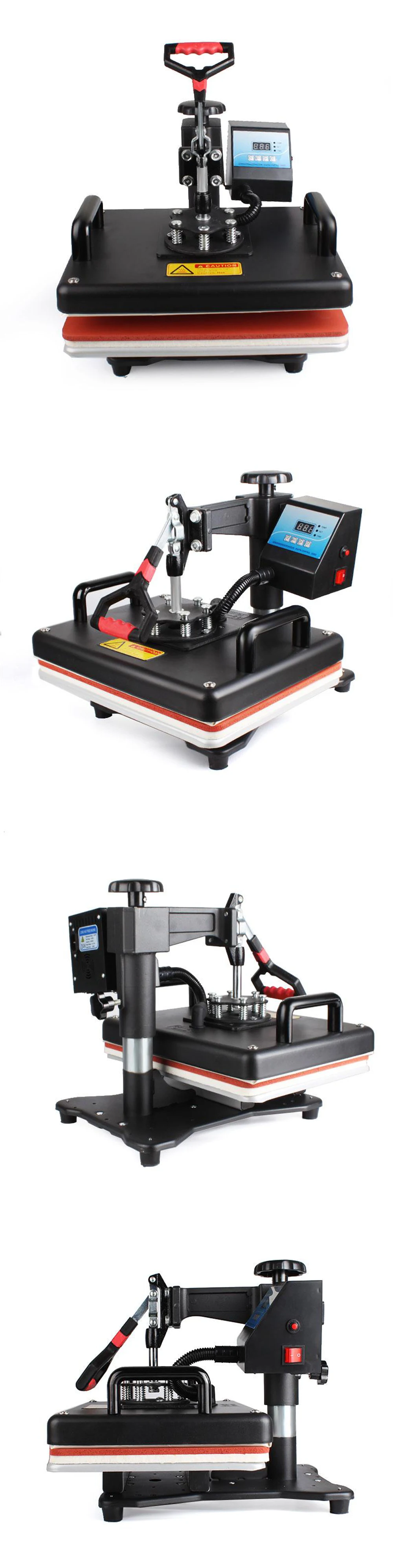 Cheap 8 in 1 30*38CM  Combo Heat Press Printer Sublimation Machine Heat Press Machine For T-Shirts/Cap/Mug/Phone Cases/Bottle