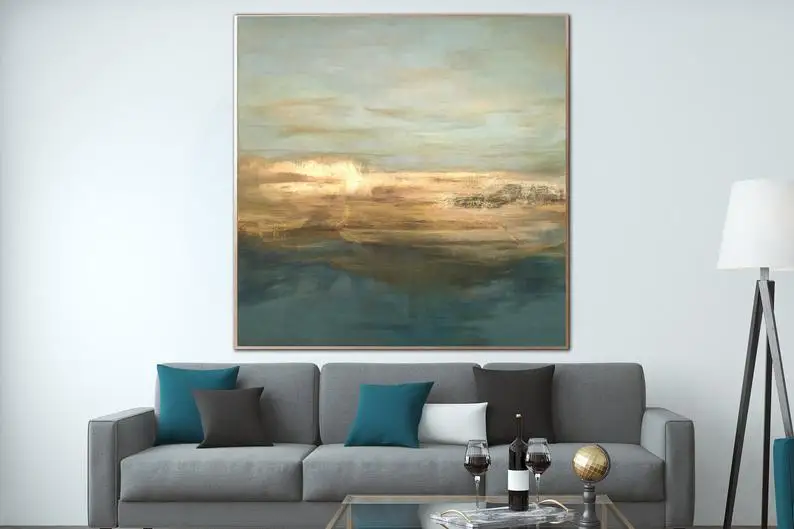 

Large Oil Paintings On Canvas Royal Blue Hand Art Abstract Painting Contemporary Art Painting Texture Wall Art Office Painting