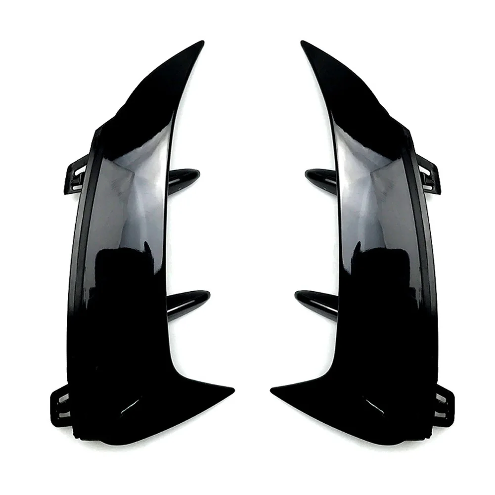 Gloss Black Для Mercedes Benz A Class W177 хэтчбек A180 A200 A220 A250 A35+ внешний кузов заднего бампера накладка наклейки - Название цвета: Gloss Black