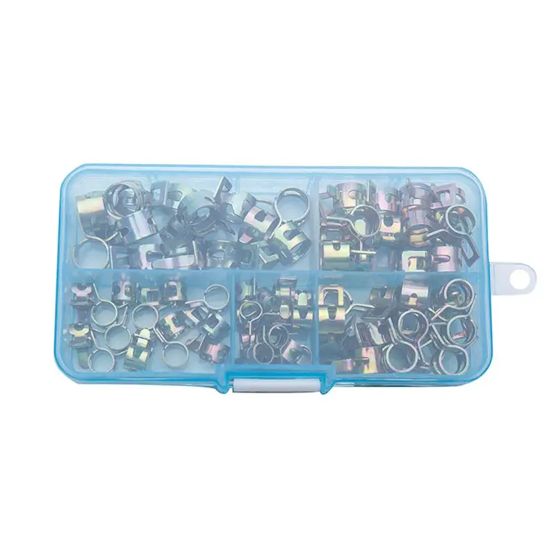 Spring Clips Silicone Vacuum Fuel Hose Line Water Pipe Air Tube Clamps Fastener