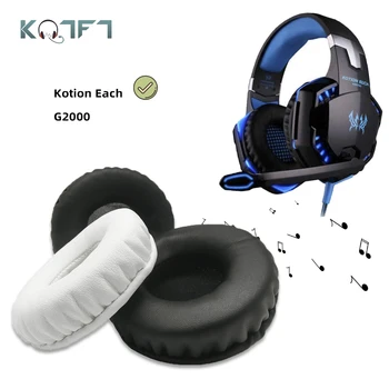 

KQTFT 1 Pair of Replacement Ear Pads for Kotion Each G2000 G 2200 G-2000 G 2000 2200 Headset EarPads Earmuff Cover Cushion Cups