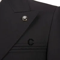 Cenne Des Graoom Men's Suits One Button Double Breasted Tailor-Made Blazers Pants Business Causal Party Singer Groom Wedding A12 2