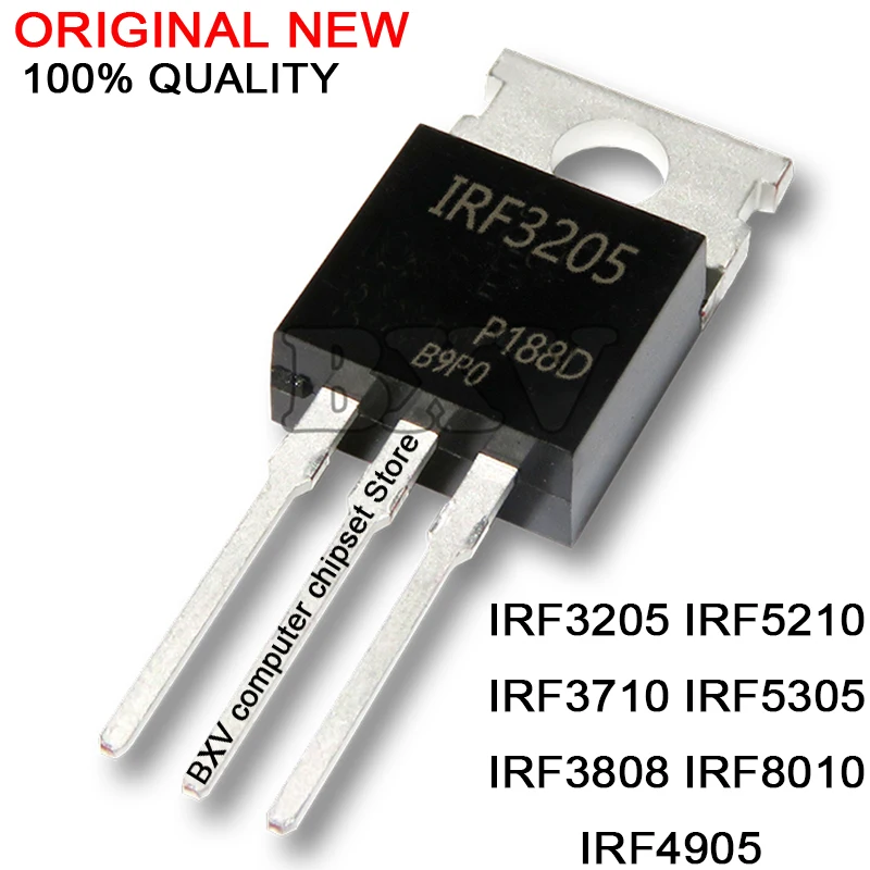 10 шт. IRF3205PBF IRF3205 TO-220 Мощный MOSFET IRF3710 IRF3808 IRF4905 IRF5210 IRF5305 IRF8010 IRF3710PBF IRF4905PBF TO220 |