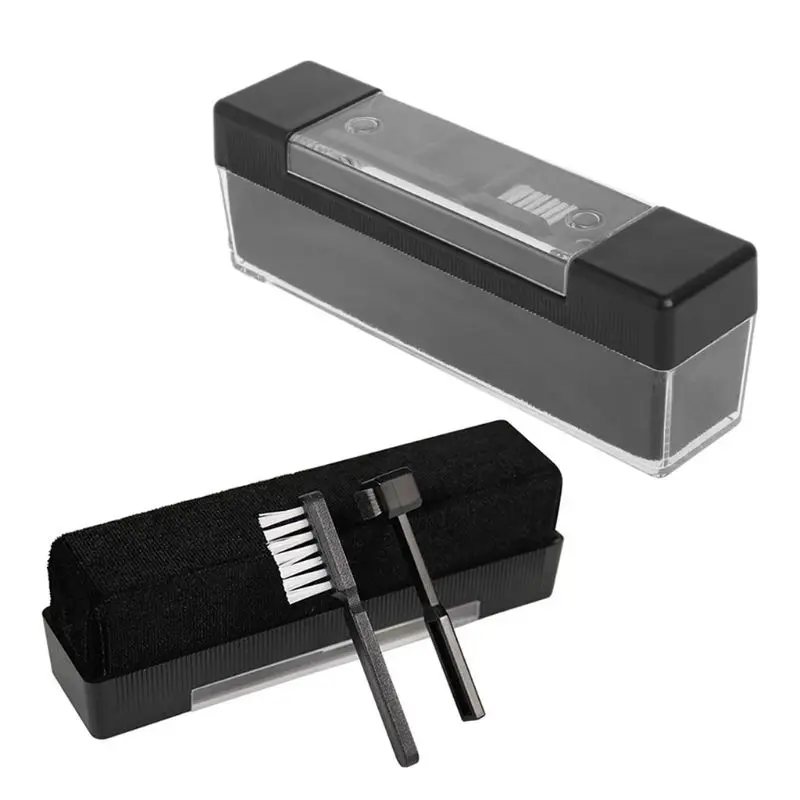 Brocha de limpieza estática para discos de vinilo LP, juego de brochas de terciopelo de fibra de carbono, 1 unidad
