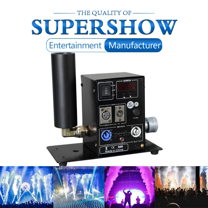 

Диджей ночной клуб Bar, сценический эффект DMX512, цифровая CO2 струйная машина, Cyro Co2 дымовая машина, Однотрубная мини-струйная машина Co2