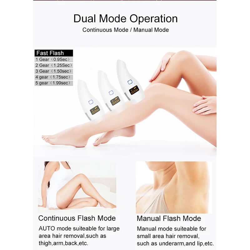 Женский эпилятор инструмент для удаления волос 990000 Flash Professional body facial legs бикини lips