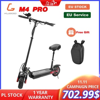 

PL STOCK KUGOO KIRIN M4 PRO Folding Electric Scooter 48V 13Ah Battery 45KM/H 10" Tire 500W Brushless Dual Disc Brake 65KM Range