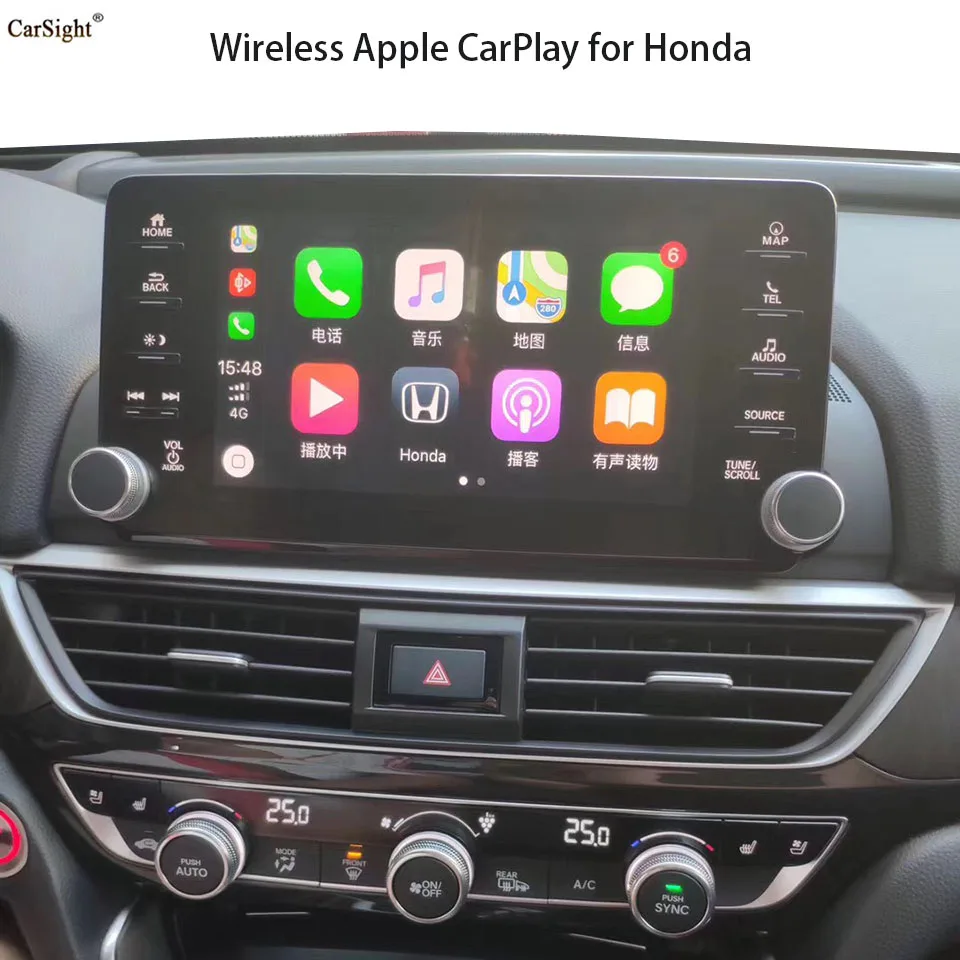 

Wireless CarPlay Integration for Honda Accord Inspire 2019 2020 Apples Siri Voice Command Phone Messaging Maps