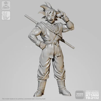 

65mm Resin Figure Kits Goku Model Self-assembled TD-2132