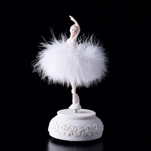 Балета музыкальная шкатулка для девушек предмет интерьера, украшение Танцы принцесса фея садовые миниатюры фигурки подарки на день рождения на свадьбу