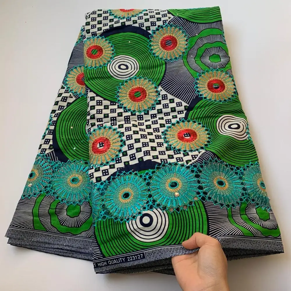 Африканский чисто хлопковые восковые кружева ткани Высокое качество 2020 новый