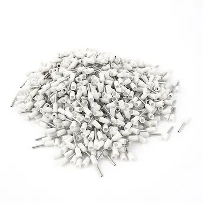 

1000pcs White Wire Crimp Connector Insulated Ferrule Pin Cord End Terminal AWG22